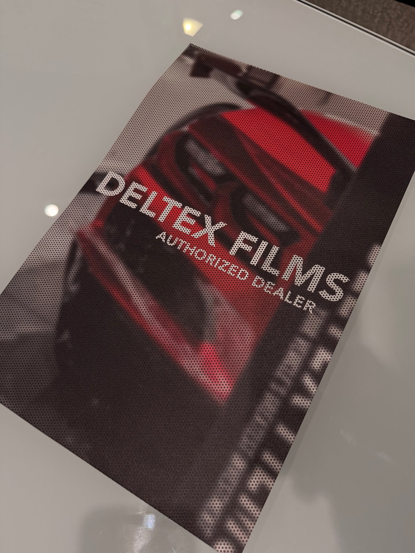 MARKETING: Plastic Tabletop Signs / Perforated Window Vinyl