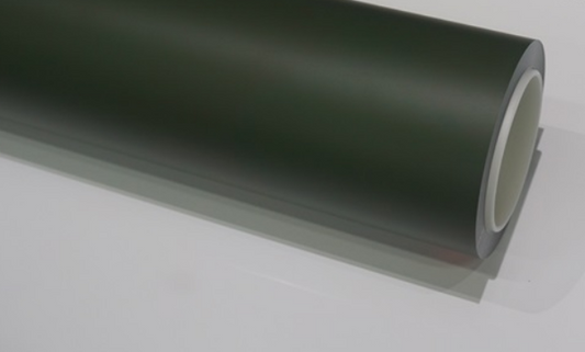 COLORED SERIES: SATIN MILITARY GREEN - COLORED PPF 5ft x 50ft (Full Roll)